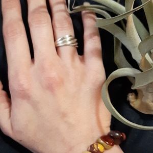 Sterling Silver Wave Ring